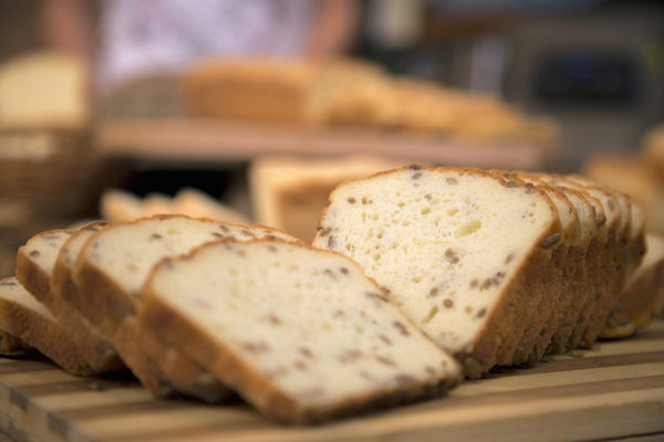 Sliced up loaf of bread