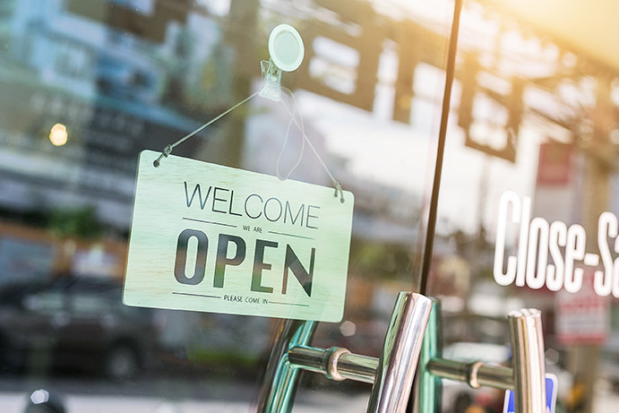 Small Business Store Open Sign